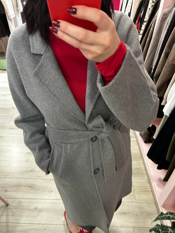 MIMÌ - CAPPOTTO MIDI CON CINTURA