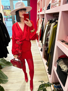 DRAMEÈ - ABITO TUBINO CON APPLICAZIONI