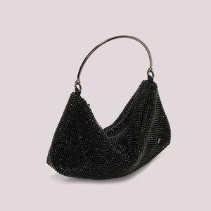 POCHETTE IN RETE DI STRASS NERA - MIMI