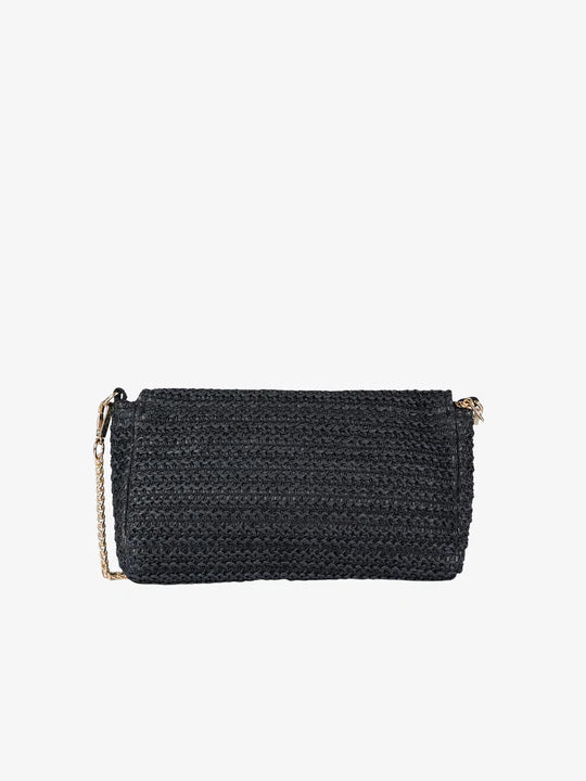 BORSA IN RAFIA BUBY ANTIGUA NERA - MARC ELLIS