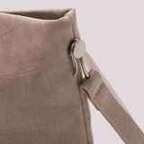 MIMÌ - BORSA A BUSTA EFFETTO COCCO TAUPE