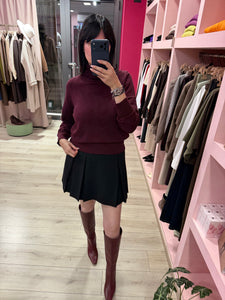 MIMÌ - MAGLIONE DOLCEVITA MOTIVO TRAFORATO