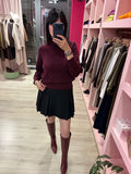 MIMÌ - MAGLIONE DOLCEVITA MOTIVO TRAFORATO