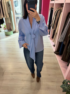 MOTEL - CAMICIA CON CRAVATTINO AZZURRA