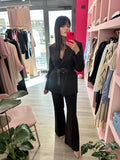 IMPERIAL - BLAZER CON CINTURA MORO