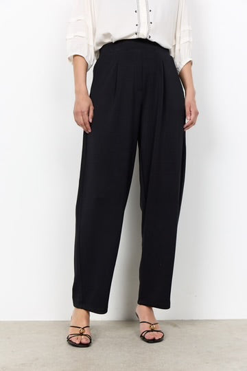 S.C. - PANTALONE TUTA A OVETTO IN MODAL NERO