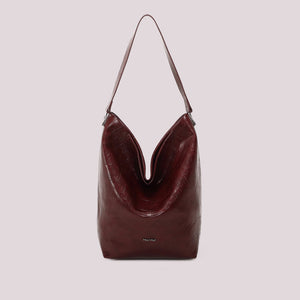 MIMÌ - BORSA A SACCA EFFETTO COCCO BURGUNDI