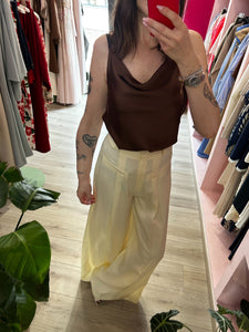 H2O - PANTALONE PALAZZO CON PENCES LUNGA