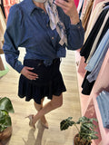 MOTEL - MINIGONNA BALZE DENIM