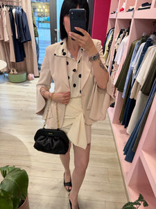 MINIGONNA FIOCCO LATTE - MIMI MUA
