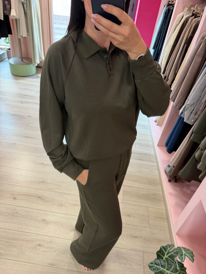 S.C. - FELPA A POLO VERDE MILITARE