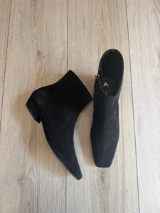 CARRANO - TRONCHETTO PELLE E CUOIO NERO
