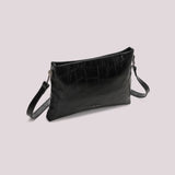 MIMÌ - BORSA A BUSTA EFFETTO COCCO NERA