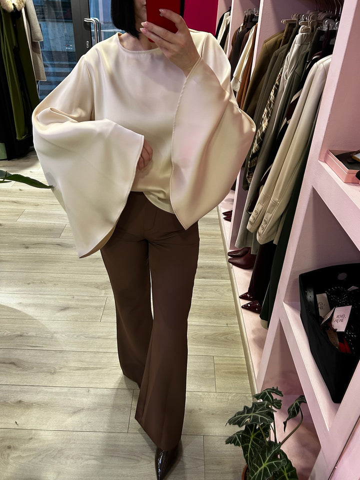 H2O - CAMICIA CON MANICA AMPIA BURRO