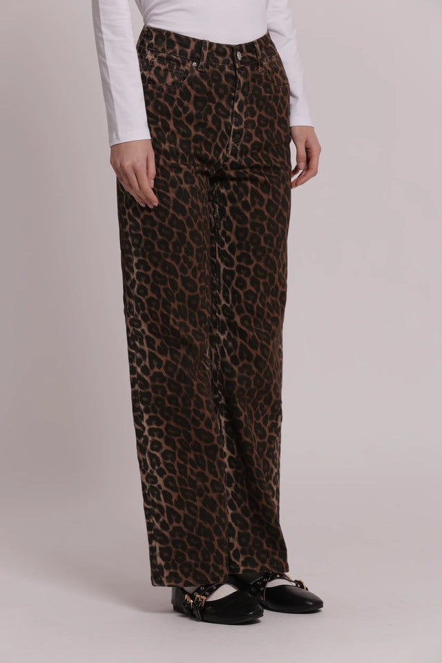 MIMÌ - JEANS A PALAZZO MACULATO