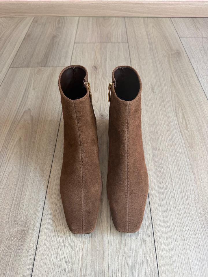 CARRANO - TRONCHETTO CUOIO E PELLE DARK BROWN