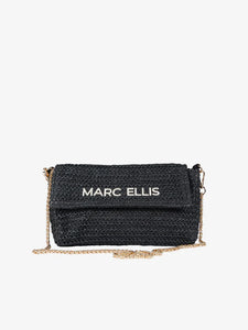 BORSA IN RAFIA BUBY ANTIGUA NERA - MARC ELLIS