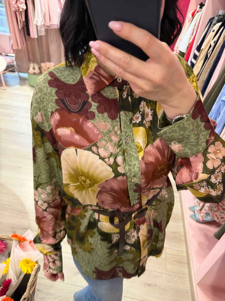 CAMICIA FLOREALE IN VISCOSA - MOTEL
