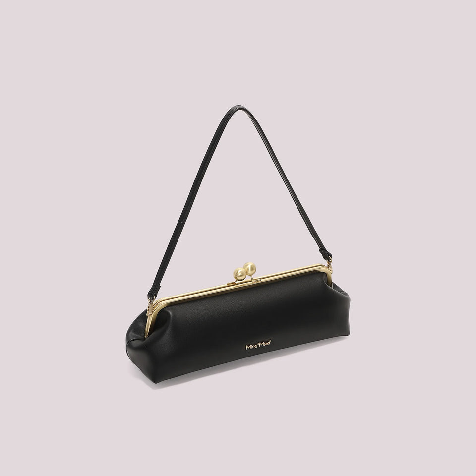 MIMÌ - BORSA CLUTCH LUNGA NERA