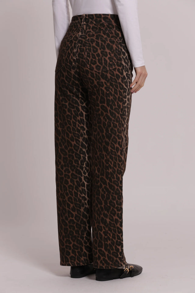 MIMÌ - JEANS A PALAZZO MACULATO
