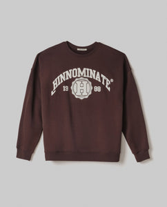 HINNOMINATE - FELPA COLLEGE CIOCCOLATO