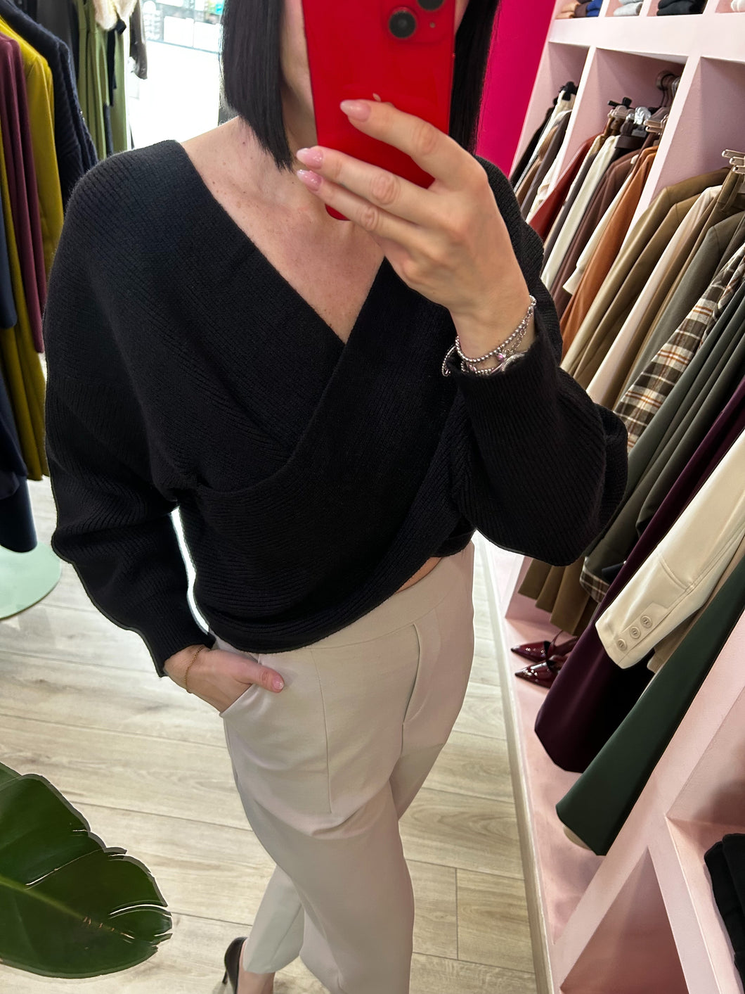 H2O - MAGLIONE VIRTA NERO