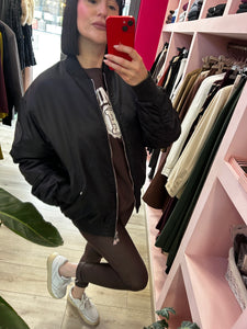 HINNOMINATE - BOMBER OVERSIZE NERO