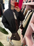 HINNOMINATE - BOMBER OVERSIZE NERO