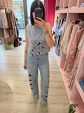 JEANS TRAFORATO - H2O