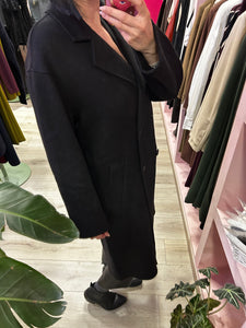 CAPPOTTO IN MISTO LANA NERO