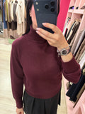 MIMÌ - MAGLIONE DOLCEVITA MOTIVO TRAFORATO