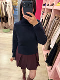 H2O - MAGLIONE MORBIDO IN VISCOSA BLU NAVY