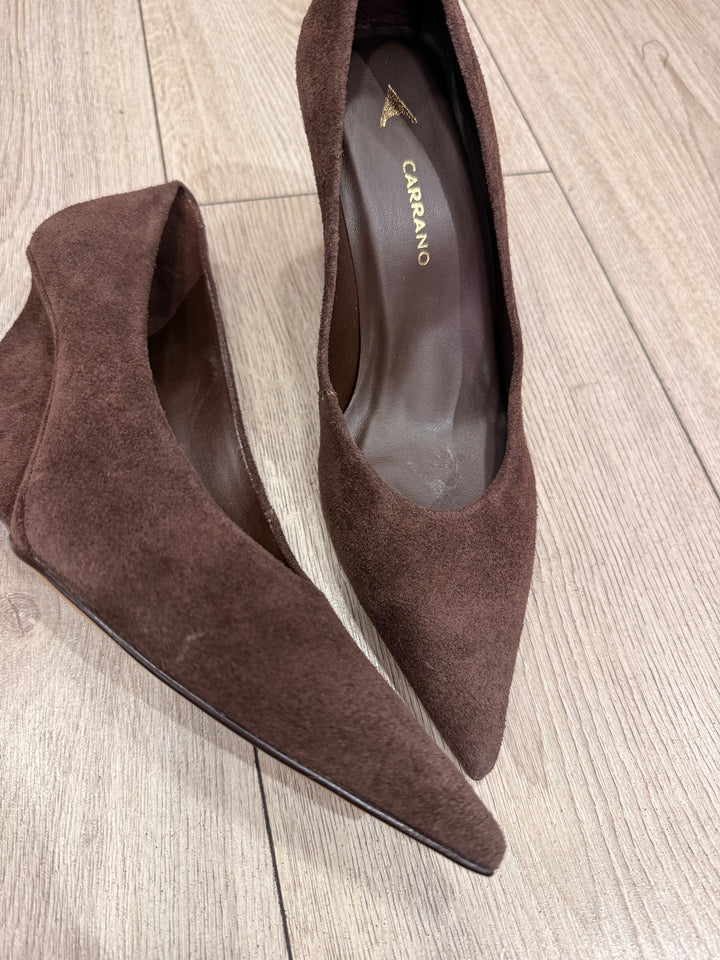 CARRANO - DÉCOLLETÉ IN SUEDE CON ZEPPA