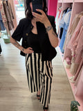 PANTALONE COTONE A RIGHE - TENSIONE IN