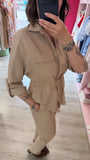 CAMICIA CON CINTURINO REGOLABILE - MIMÌ