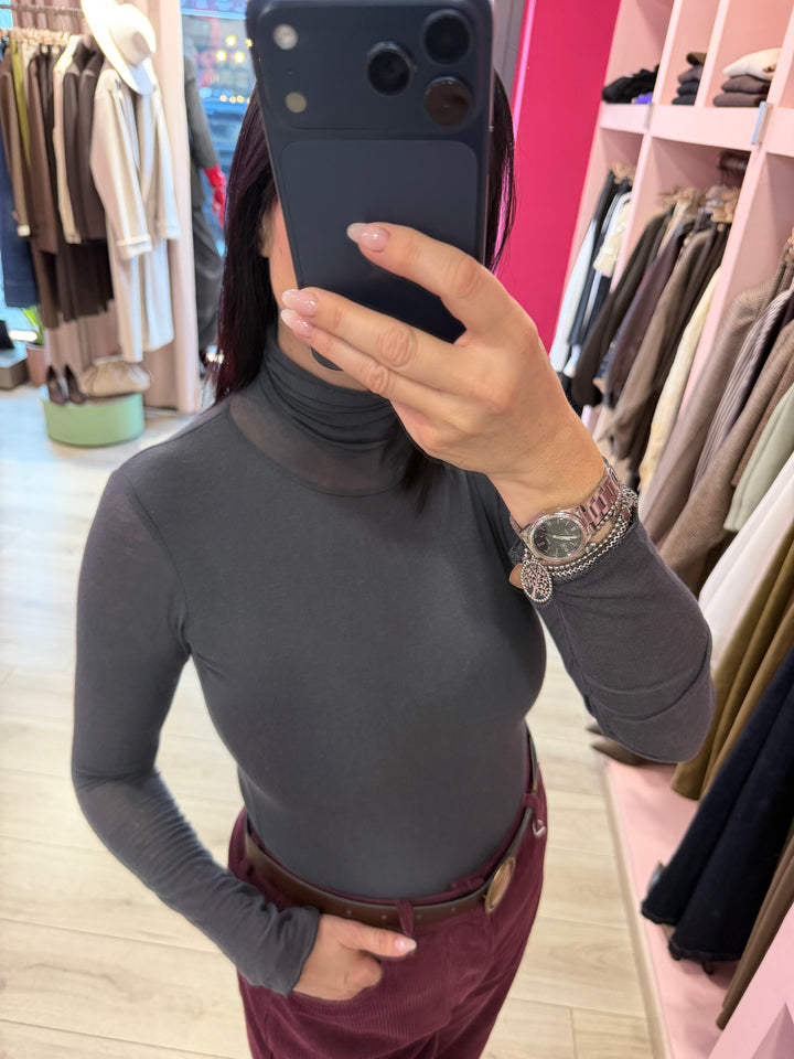 MOTEL - SOTTOGIACCA MISTO CASHMERE GRIGIO PIOMBO