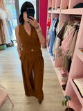 PANTALONE A PALAZZO CON PINCES - KOSTUMN