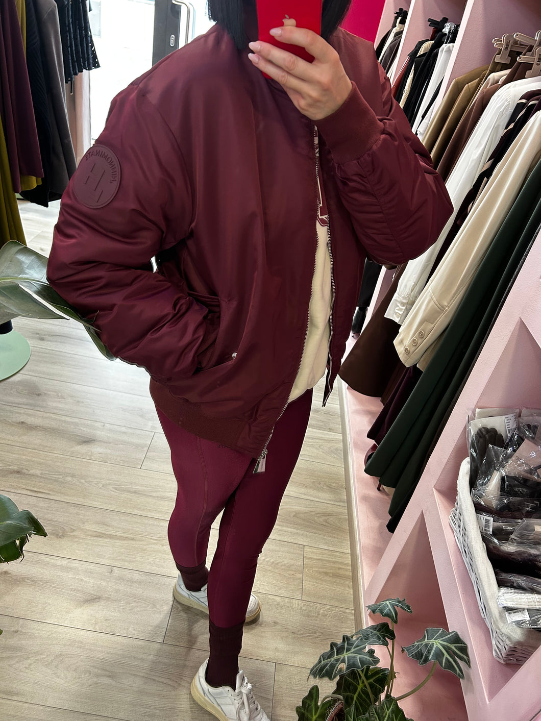 HINNOMINATE - BOMBER OVERSIZE BORDEAUX