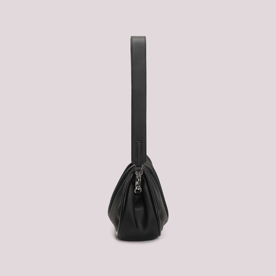 MIMÌ - BORSA CLUTCH MORBIDA CON CHIUSURA A SFERE NERA