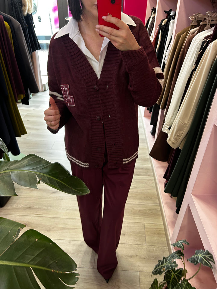HINNOMINATE - PANTALONE IN TWILL CON COULISSE