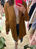 IMPERIAL - TRENCH EFFETTO CAMOSCIO TABACCO