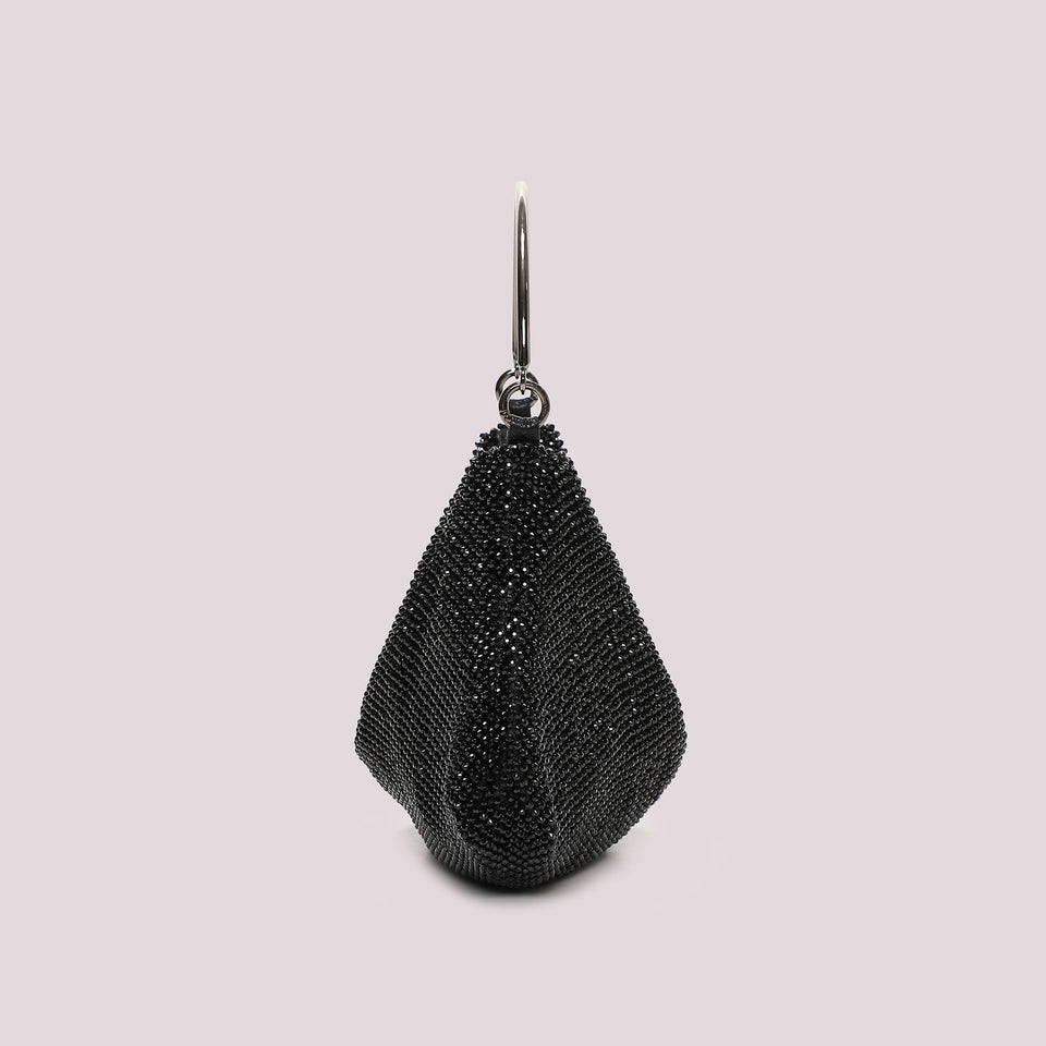 POCHETTE IN RETE DI STRASS NERA - MIMI