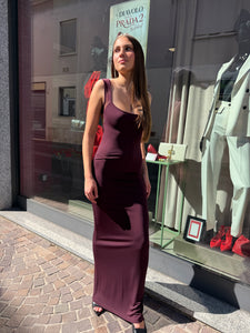 ABITO ADERENTE BORDEAUX - KOSTUMN