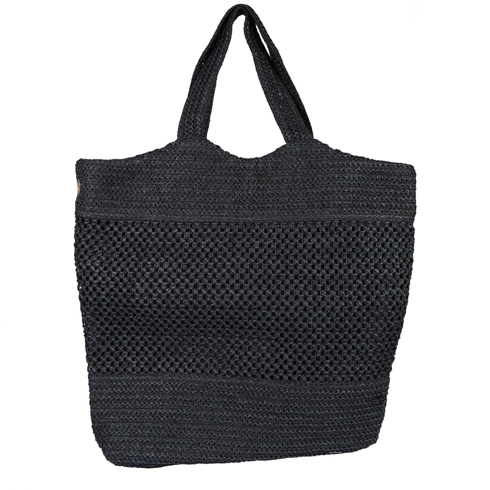 BORSA BEACH TOWEL BORSA MARE NERA - MARC ELLIS