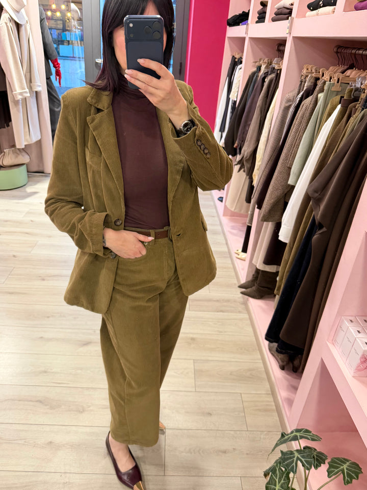 MOTEL - PANTALONE MOD. TOM VELLUTO OLIO