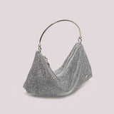 POCHETTE IN RETE DI STRASS ARGENTO - MIMI