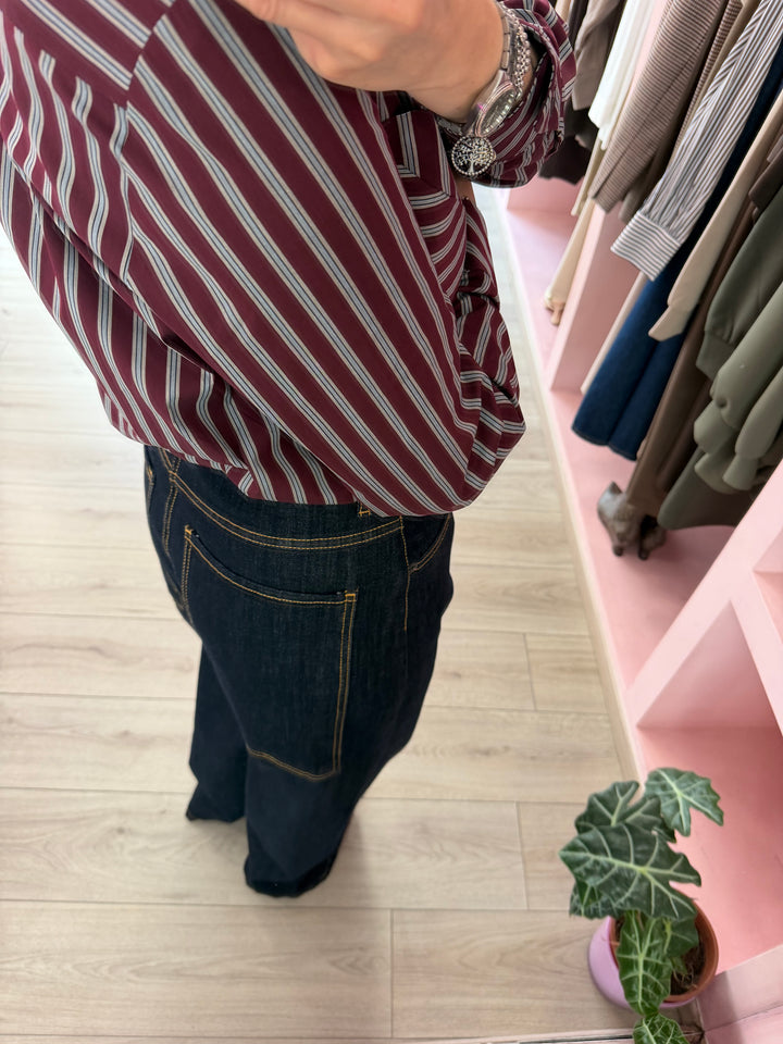 IMPERIAL - CAMICIA A RIGHE CON COLLO CLASSICO E TASCHINO