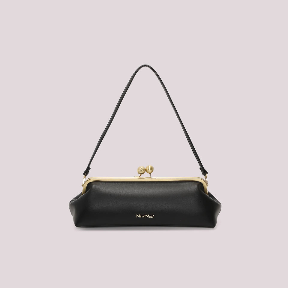 MIMÌ - BORSA CLUTCH LUNGA NERA