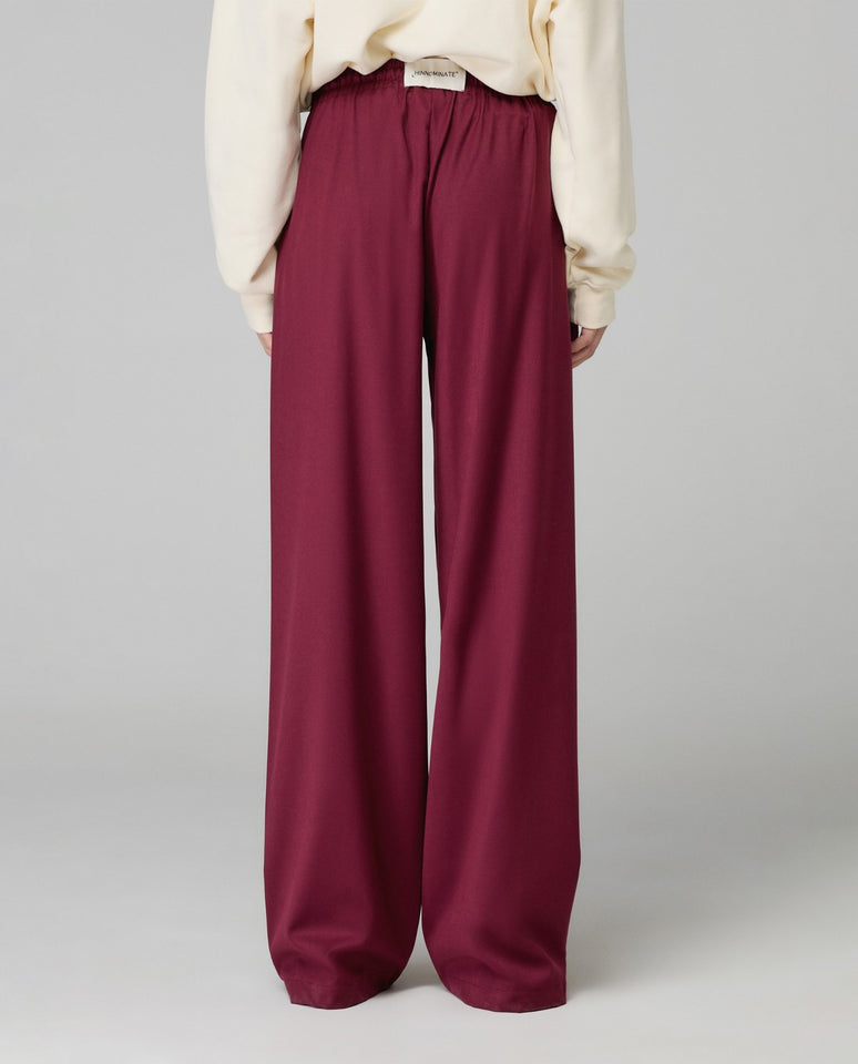 HINNOMINATE - PANTALONE IN TWILL CON COULISSE