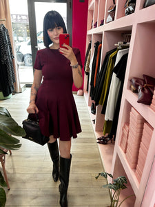 MIRONCÈ - ABITO DOLL BURGUNDY